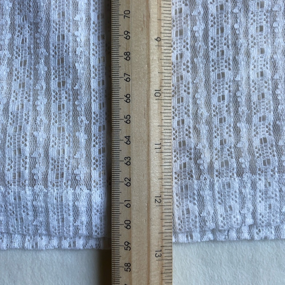 Hollister White Lace Mini Skirt Women’s M Y2K Aesthetic Boho Festival - Picture 9 of 11